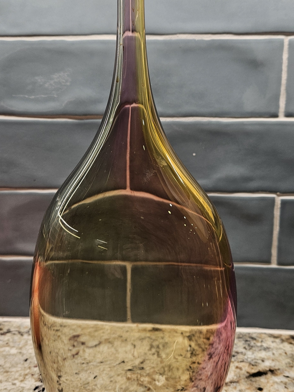 Kosta Boda Fidji Art Glass Bottle Vase #48839 – Designed by Kjell Engman